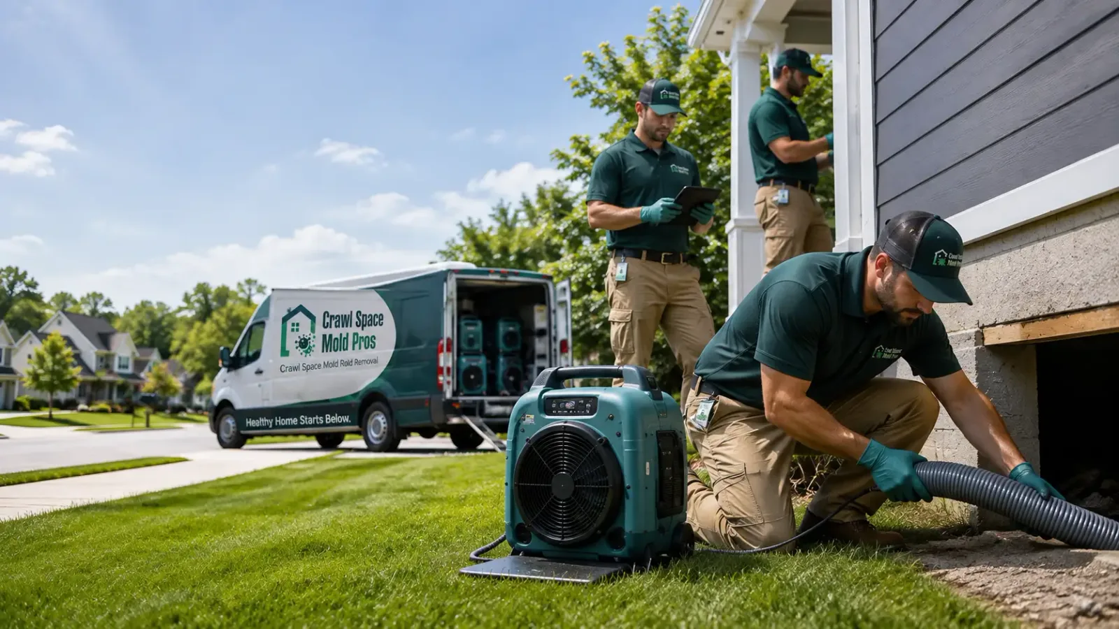 Crawl Space Mold Removal in Upton, MA
